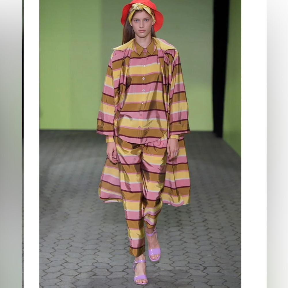 Stine Goya Kathy Striped Pants Multicolor pink yellow
